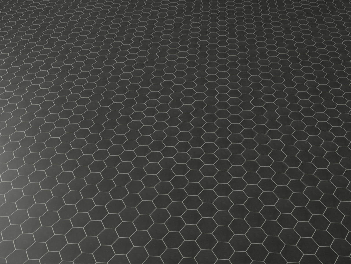 Ashland Black Hexagon 3X3 | Matteo Kitchens