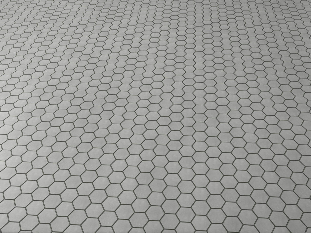 Ashland Grey Hexagon 3X3 | Matteo Kitchens