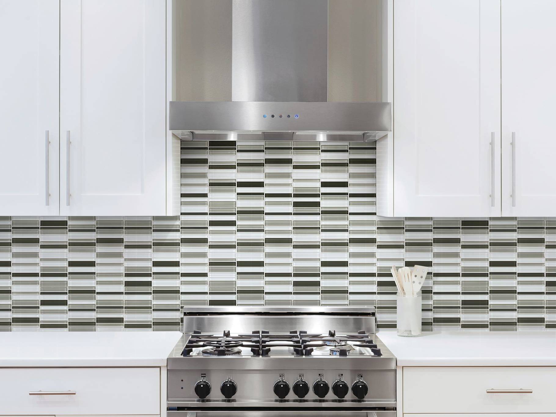Bliss Element Mineral Blend Stacked Mosaic | Matteo Kitchens