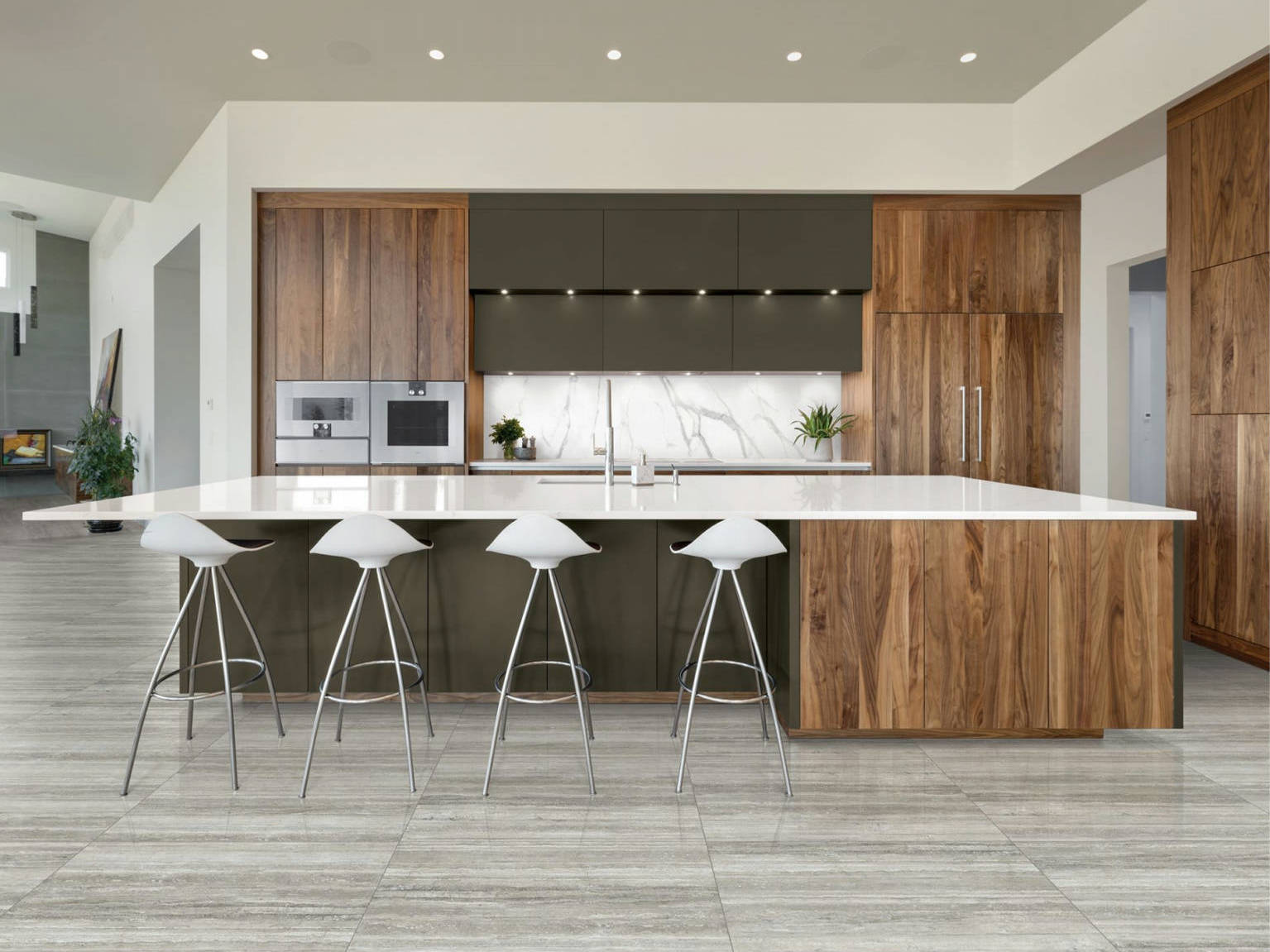 Luxury Treiste Travertini | Matteo Kitchens