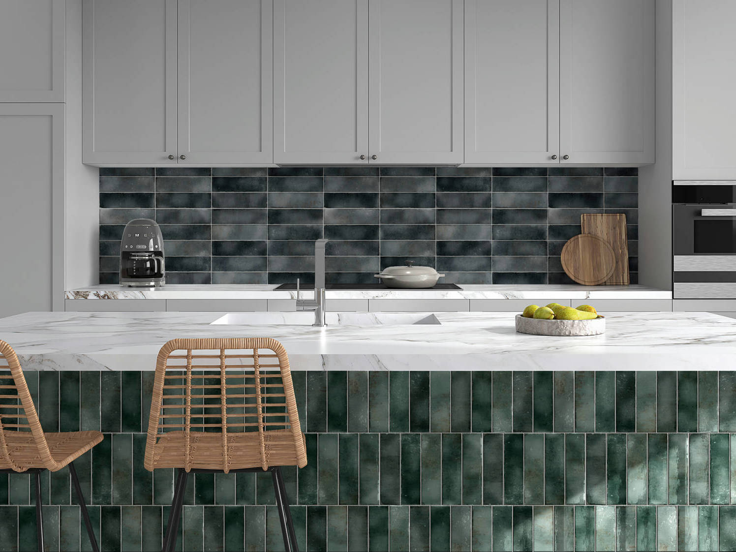 Miami Brickell Jade and Key Biscayne Anthracite | Matteo Kitchens