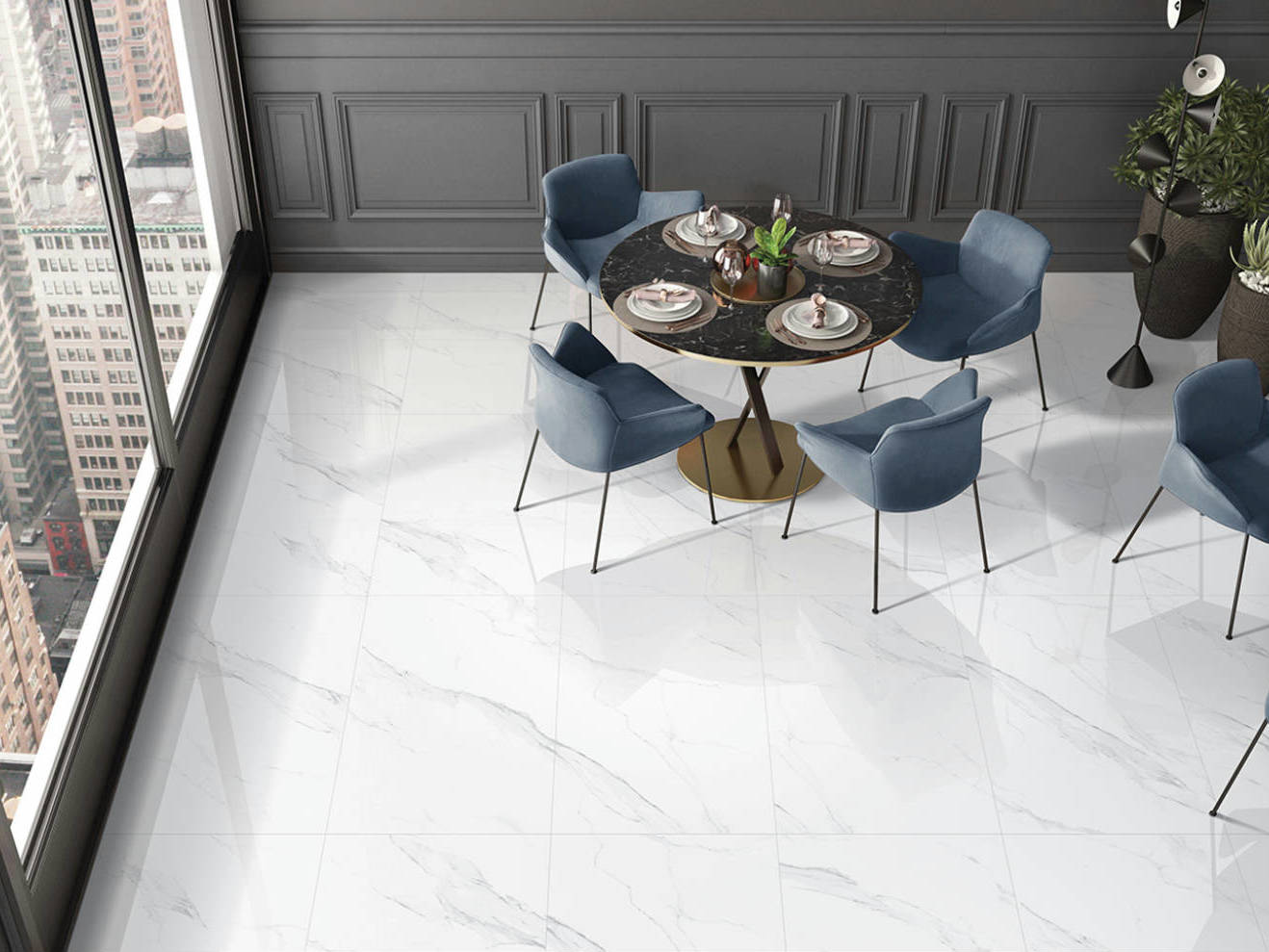 Treasure Statuario 24x48 Polished | Matteo Kitchens