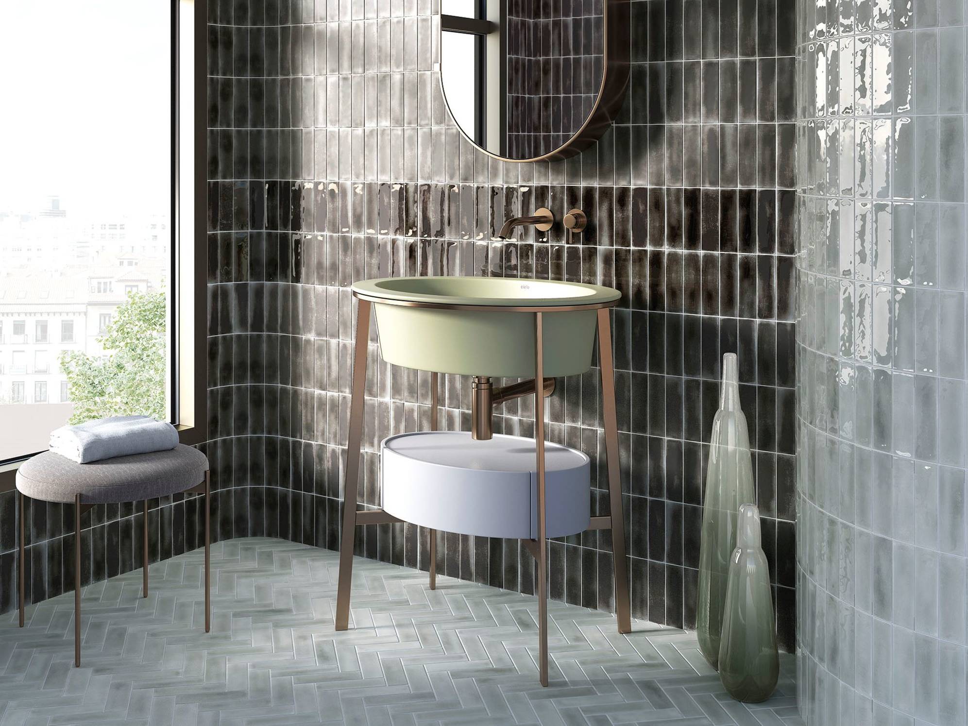 Aruba Coal and Steel - Matt & Gloss 2x6 | Matteo Kitchens