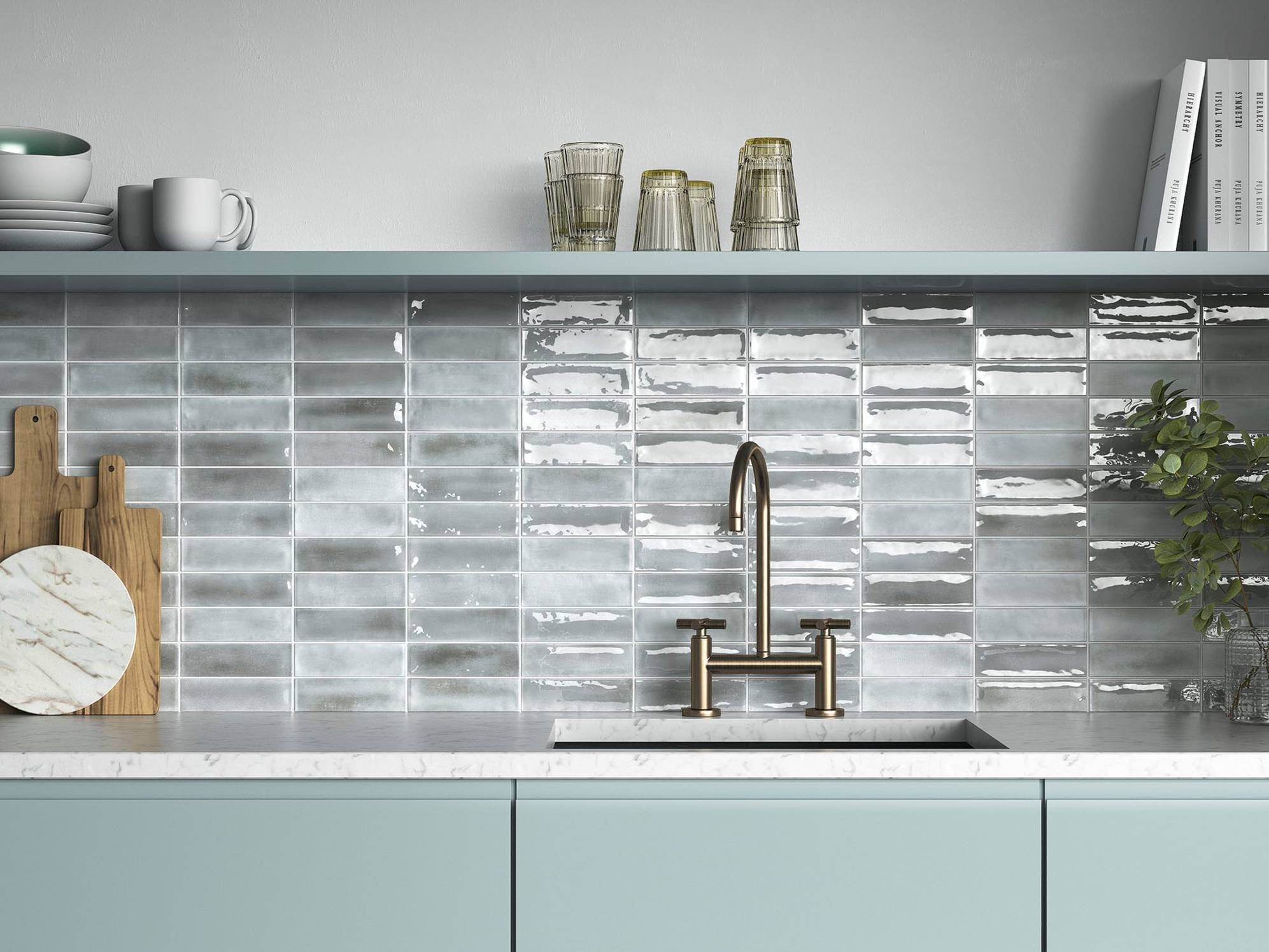 Aruba Steel - Matt & Gloss 2x6 | Matteo Kitchens