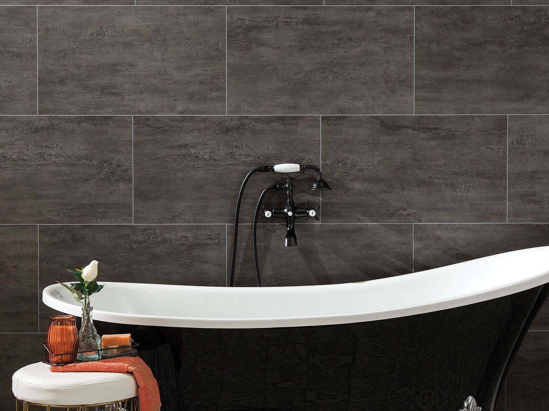 Ashen Slate Wall Tile 25x15 | Matteo Kitchens