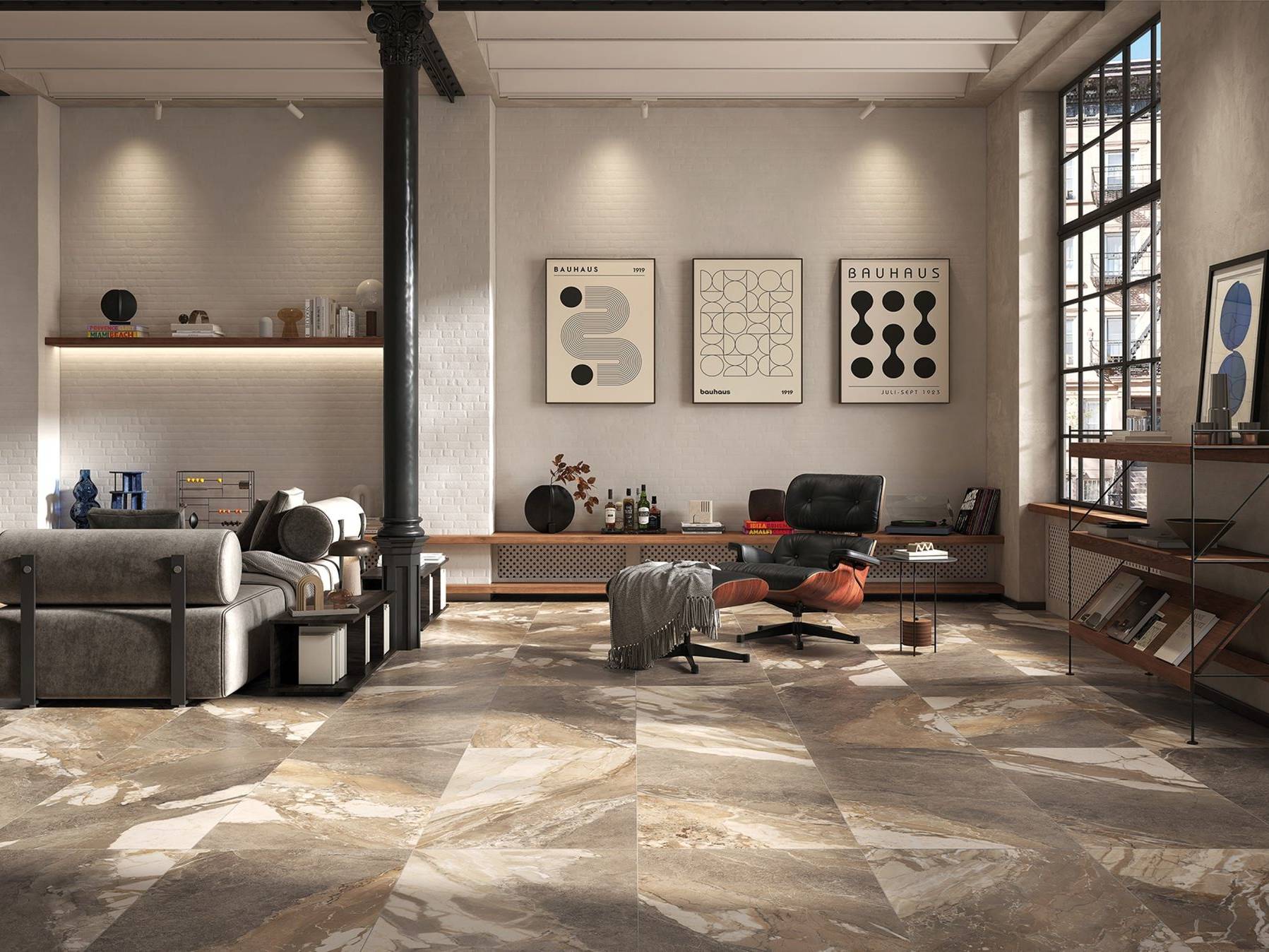 Dynasty Taupe Polished/Matte 24x48 1 | Matteo Kitchens