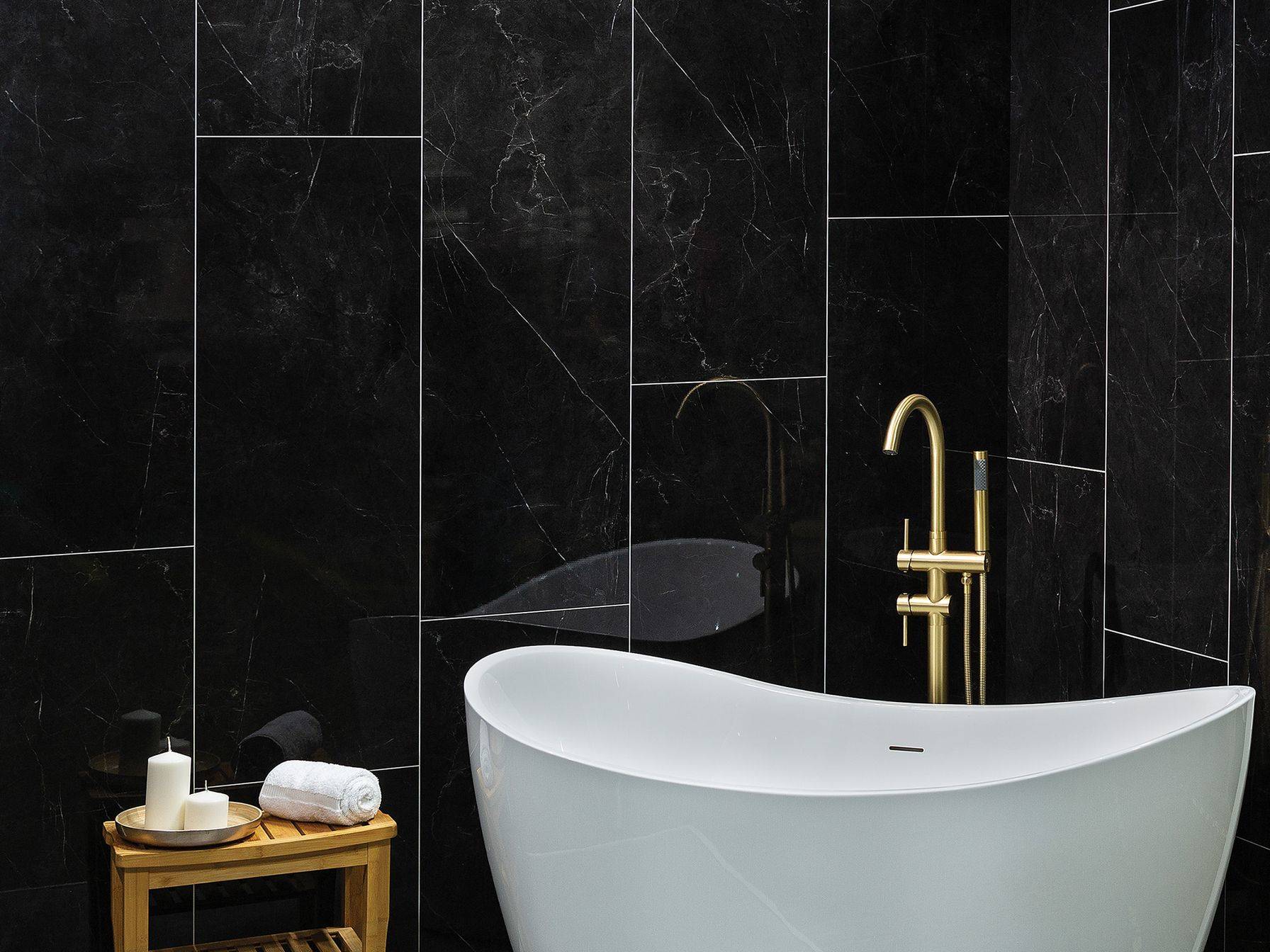 Etna Gloss Wall Panel 48x120 | Matteo Kitchens
