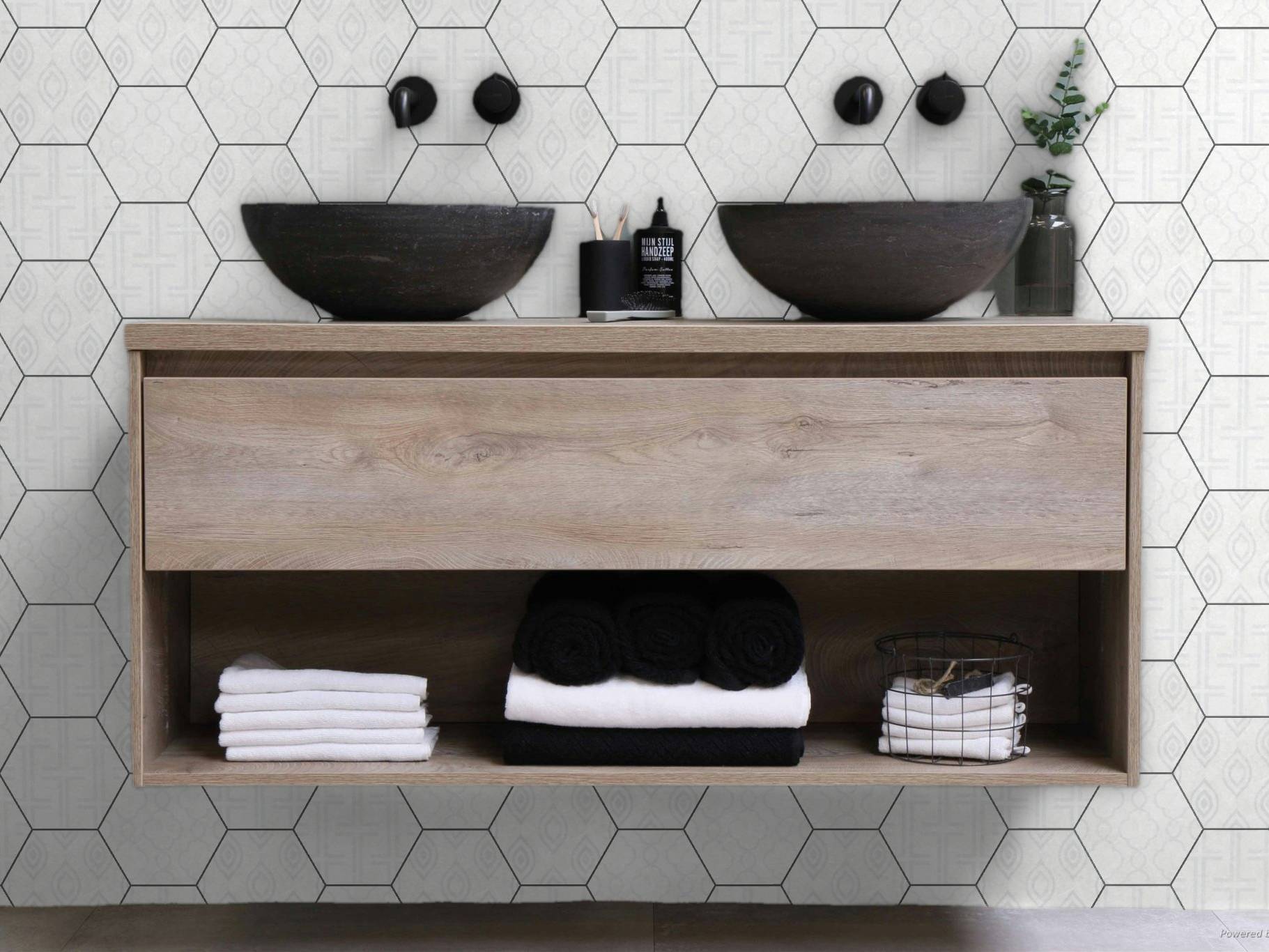 Form 5.5X6.3” White Decor* Hexagon | Matteo Kitchens