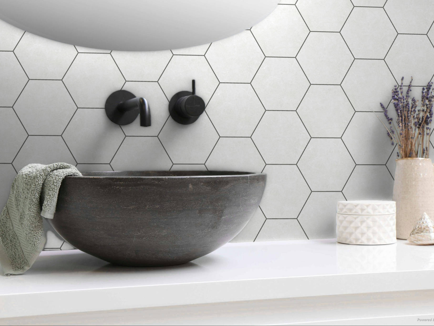 Form 5.5X6.3” White Hexagon | Matteo Kitchens