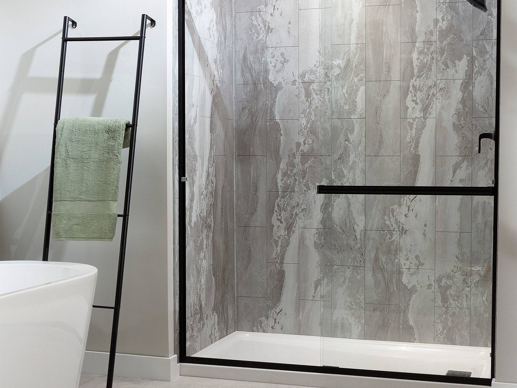 Smoky Sky Shower Wall Kit 36x36x78 | Matteo Kitchens