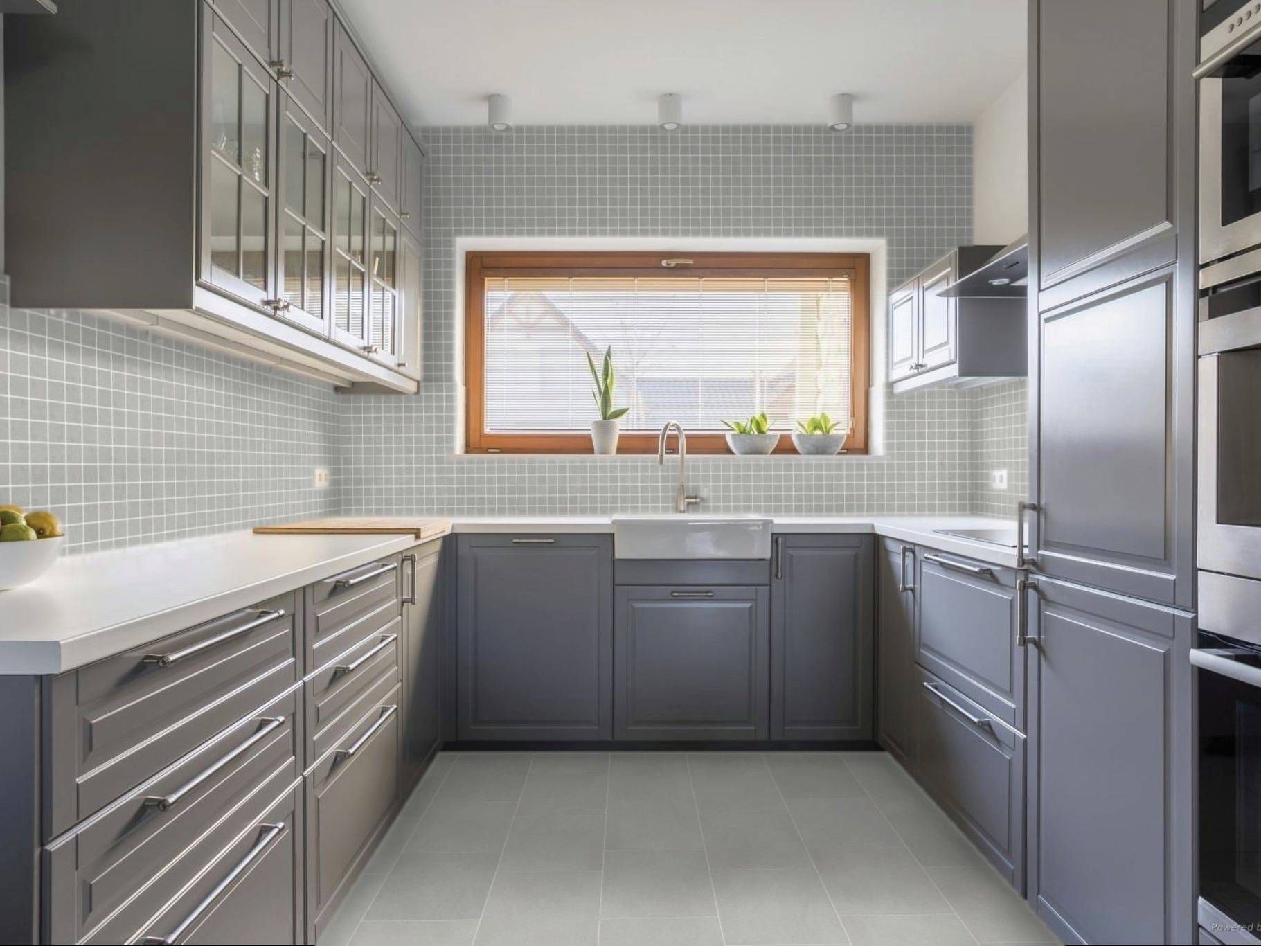 Concord Fog Matte 13x13 & 2x2 | Matteo Kitchens