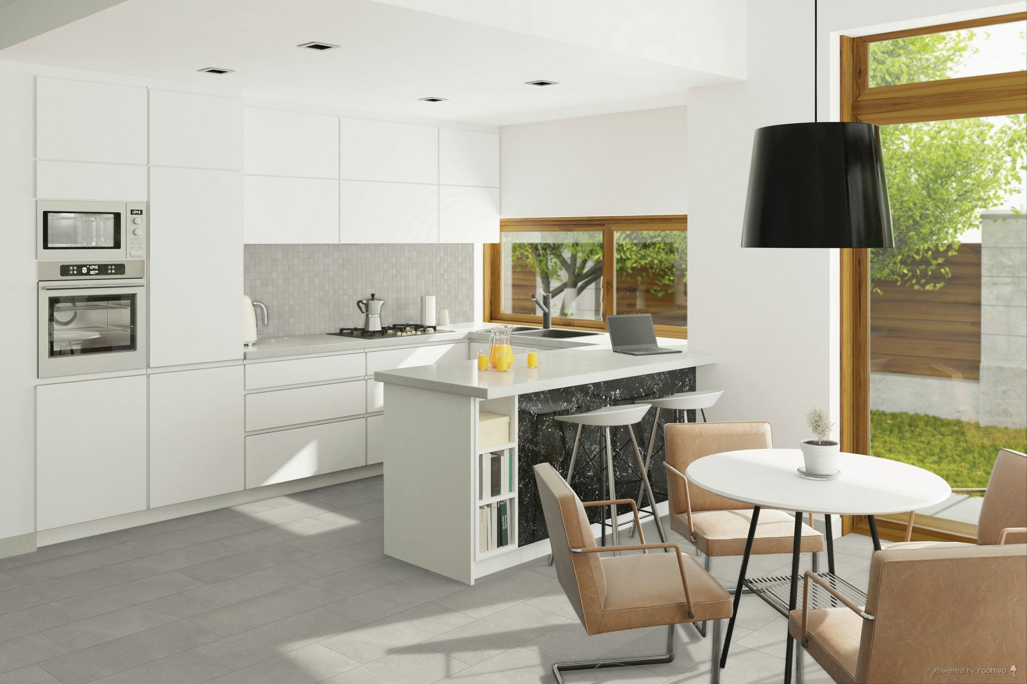 Madison 12x24 and 2x2 Glacier Matte 2 | Matteo Kitchens
