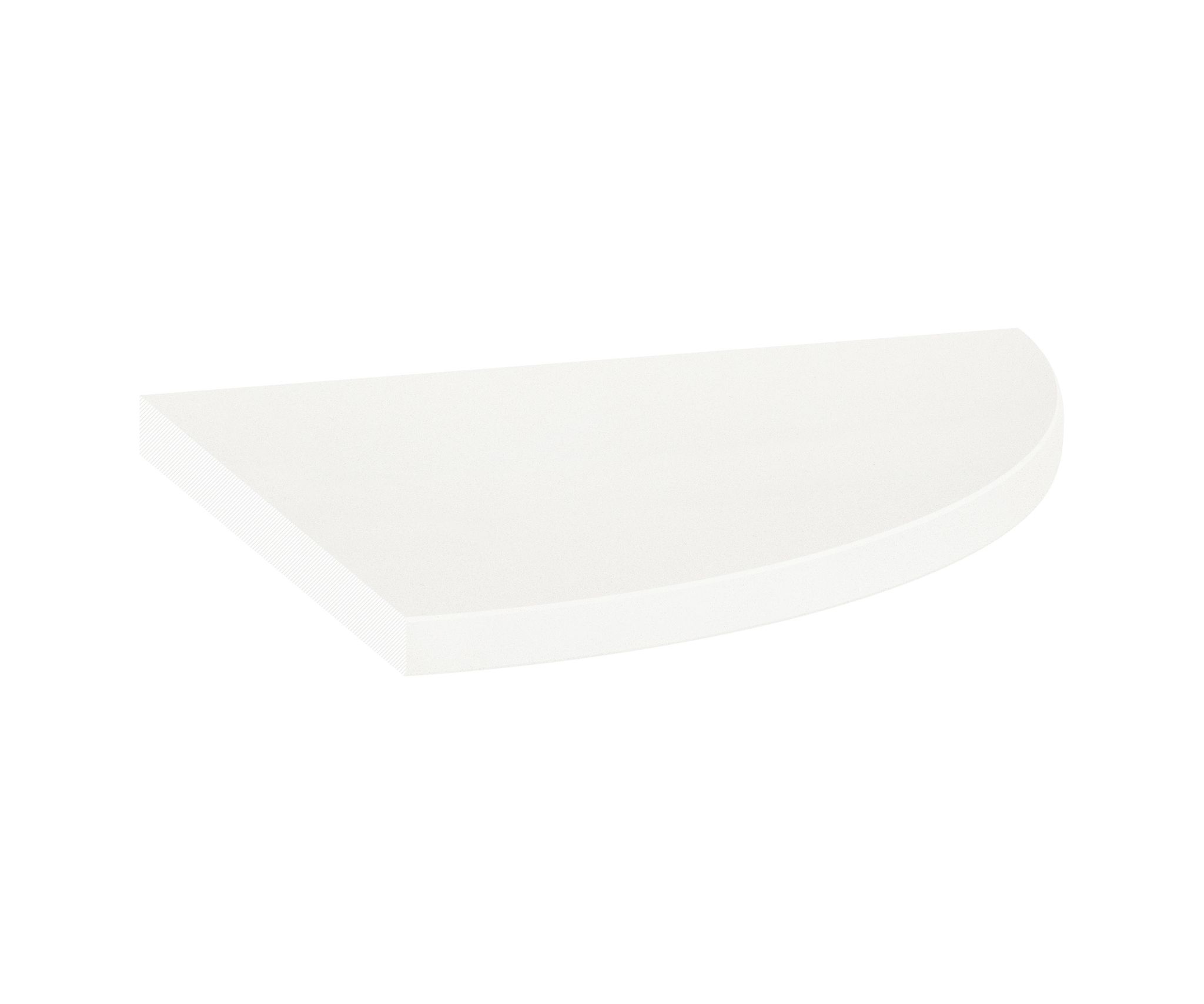 Marmiline Snow 9x9 Corner Shelf | Matteo Kitchens