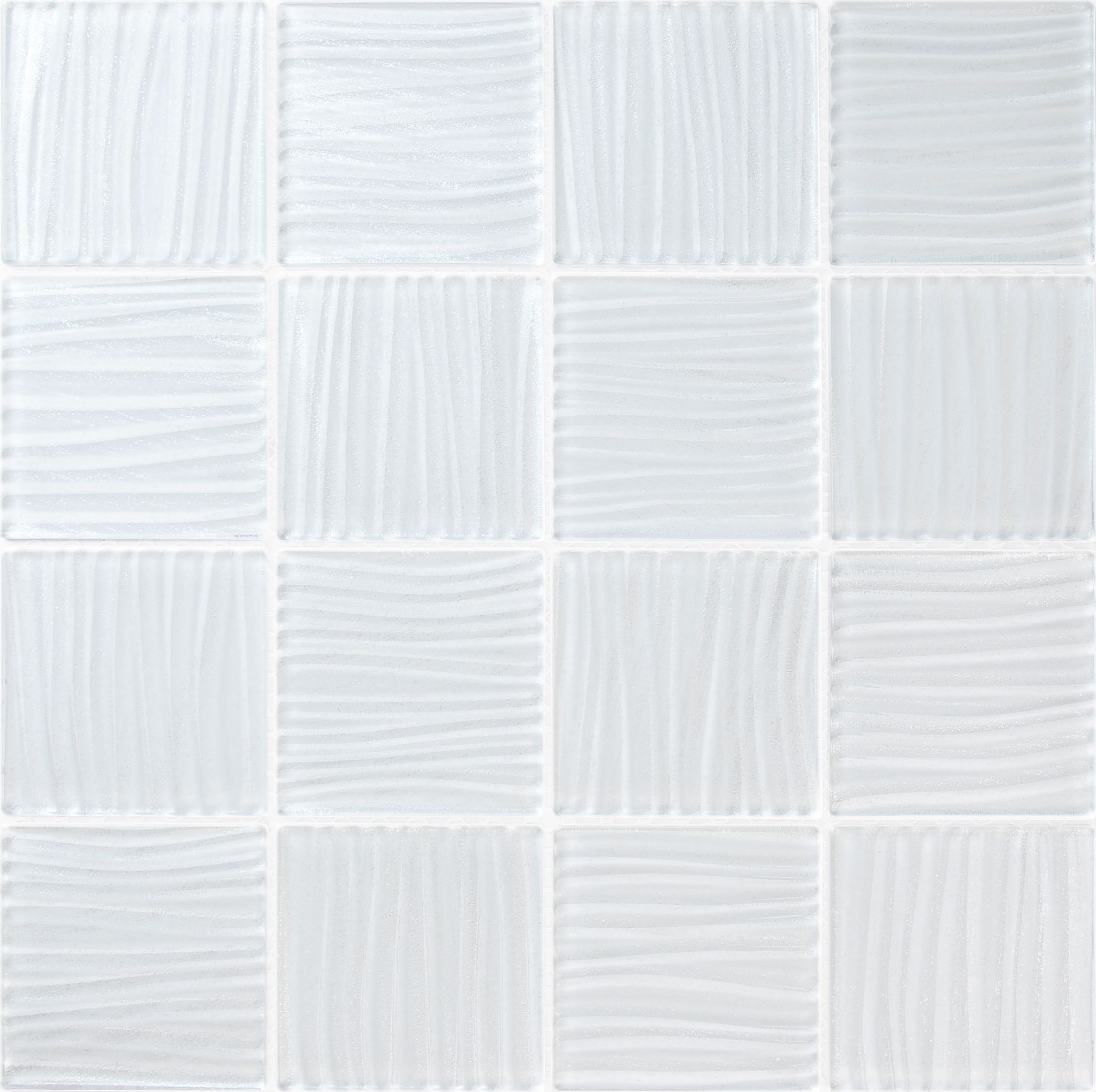 3"x3" White Glass Mosaic | Matteo Kitchens
