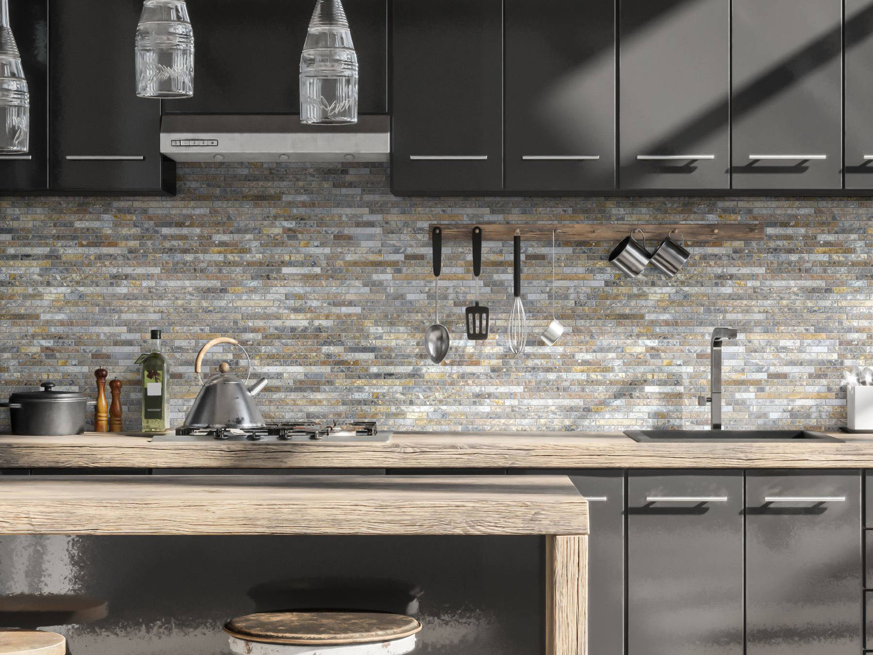 Baguette Royal Vein Mosaic | Matteo Kitchens