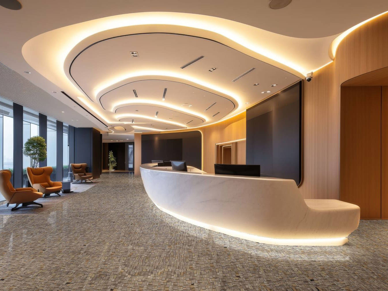 Cubic Fossil Wood Stone  | Matteo Kitchens