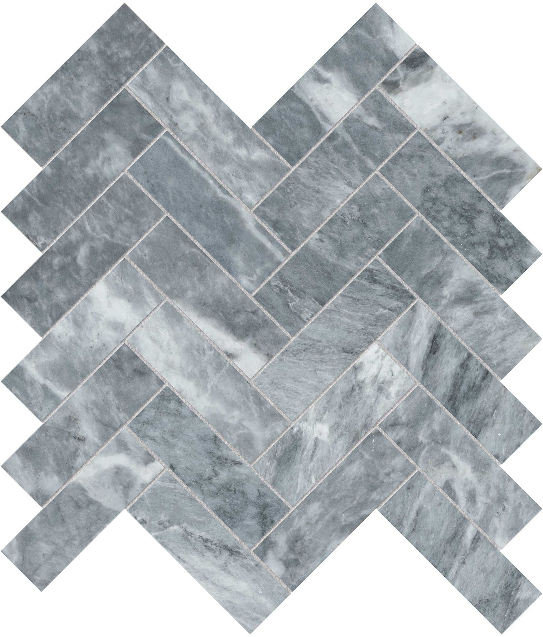 Aqua Intenso 1.25x4 Herringbone Mosaic | Matteo Kitchens