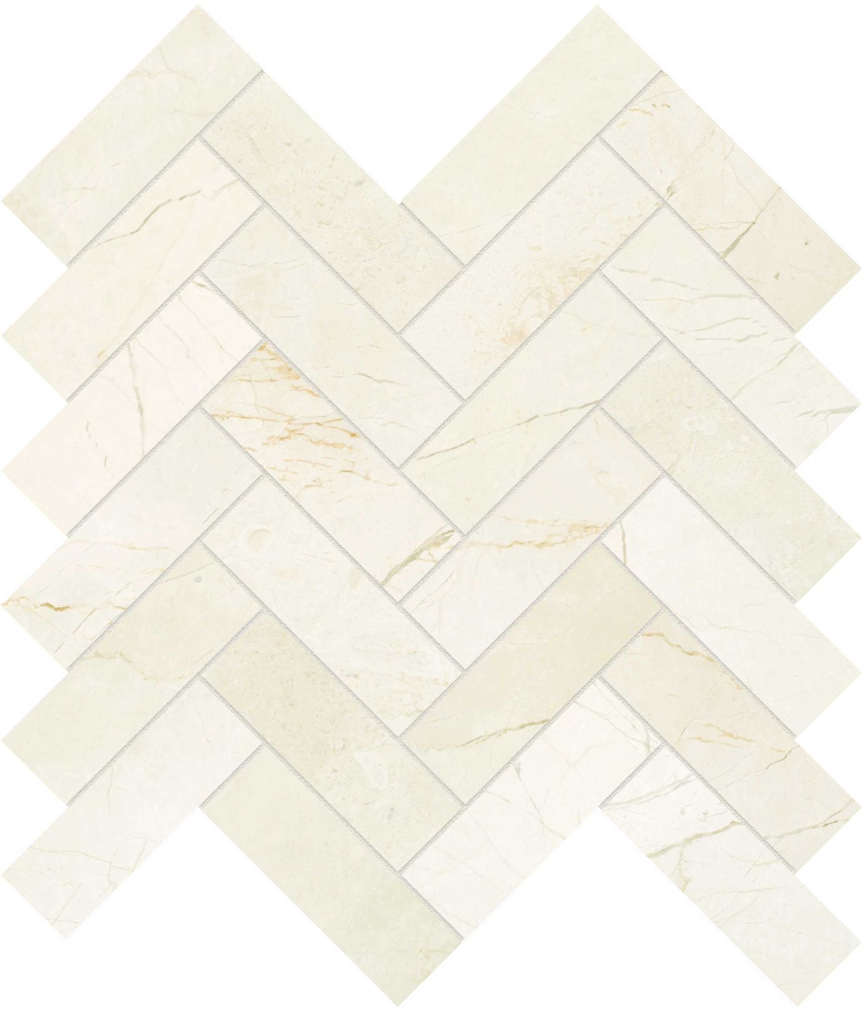 Avorio Crema 1.25x4 Herringbone Mosaic | Matteo Kitchens