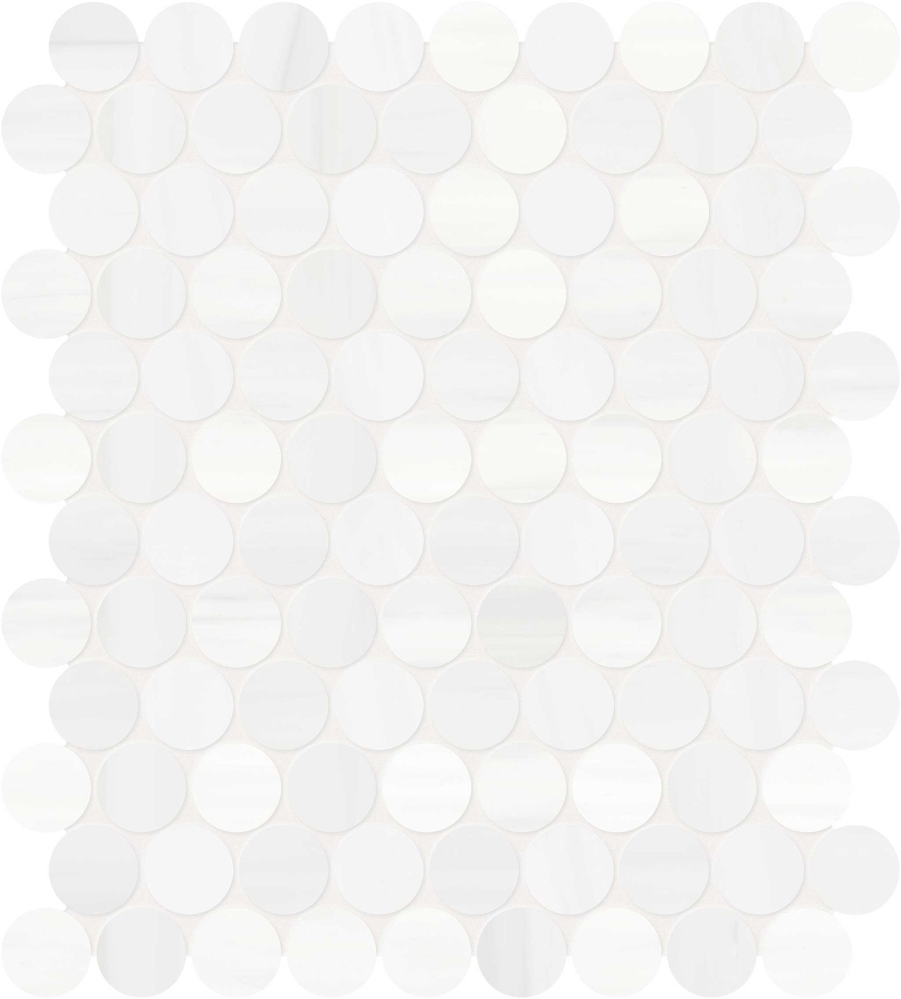 Cosmo Lumino 1.25 Penny Round Mosaic | Matteo Kitchens