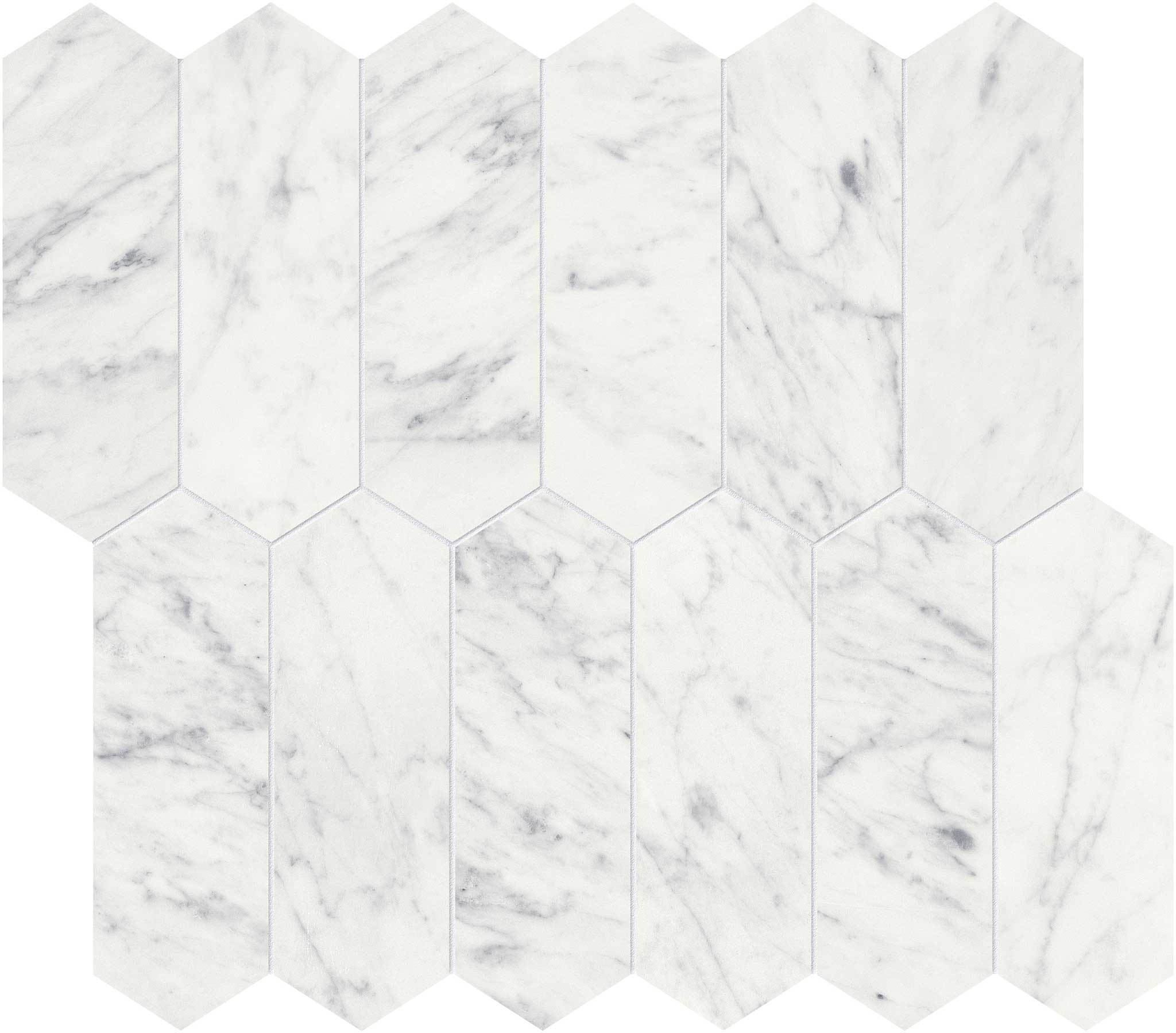 Eterna Bianco 2x6 Picket Mosaic | Matteo Kitchens