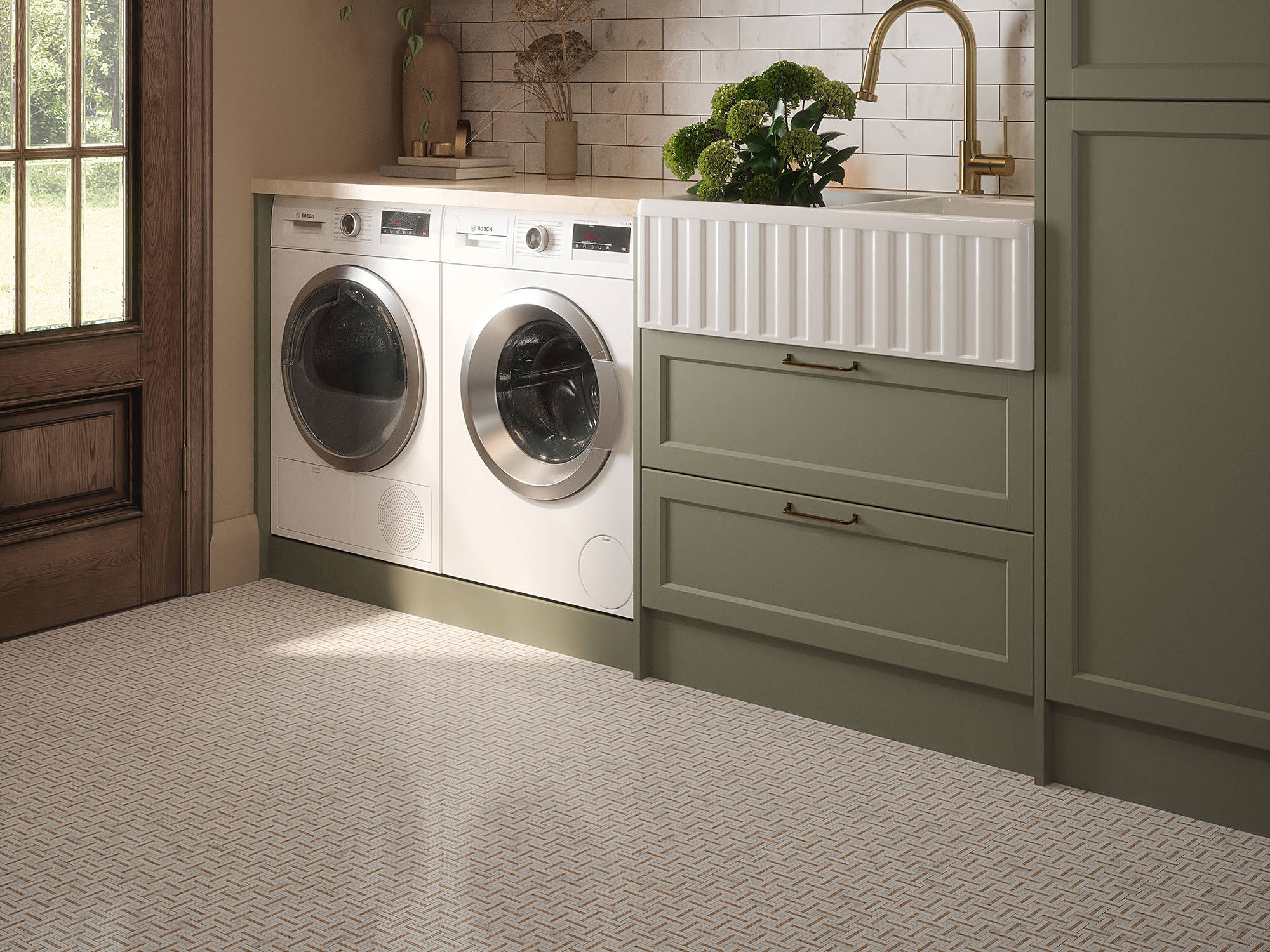 Gazebo Cream Mosaic | Matteo Kitchens