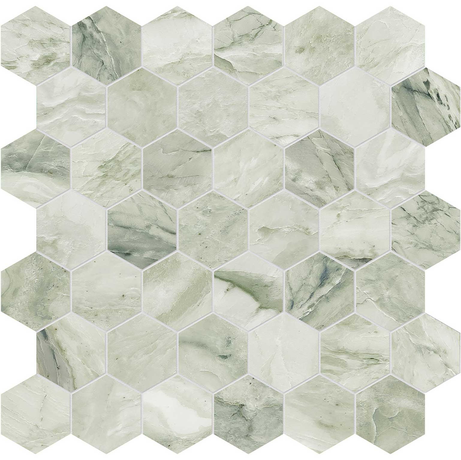 Moscato Argento 2 Hexagon Mosaic | Matteo Kitchens