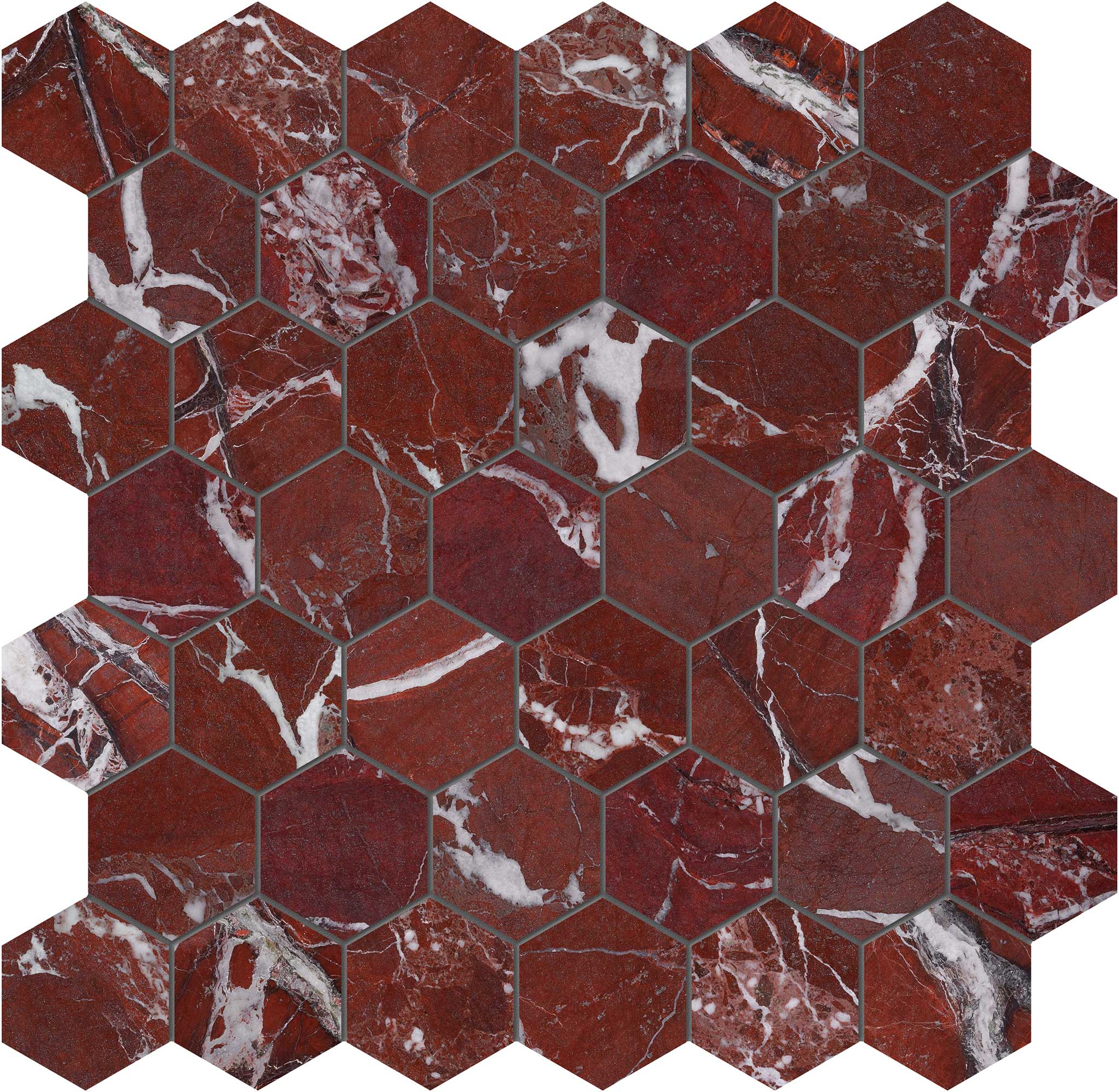 Tuscano Rosso 2 Hexagon Mosaic | Matteo Kitchens