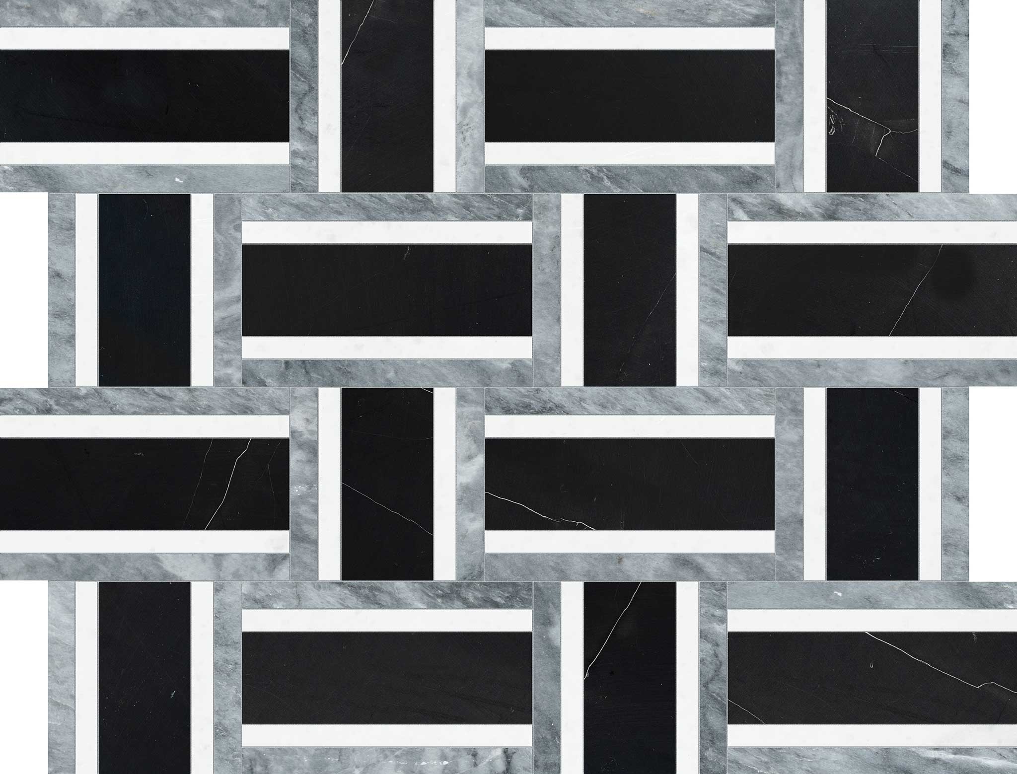 Utopio Cesto Monochromo Mosaic | Matteo Kitchens