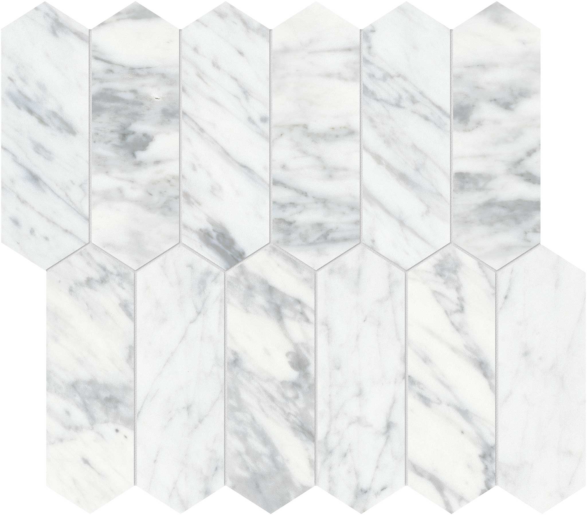Virtue Bianco 2x6 Picket Mosaic | Matteo Kitchens