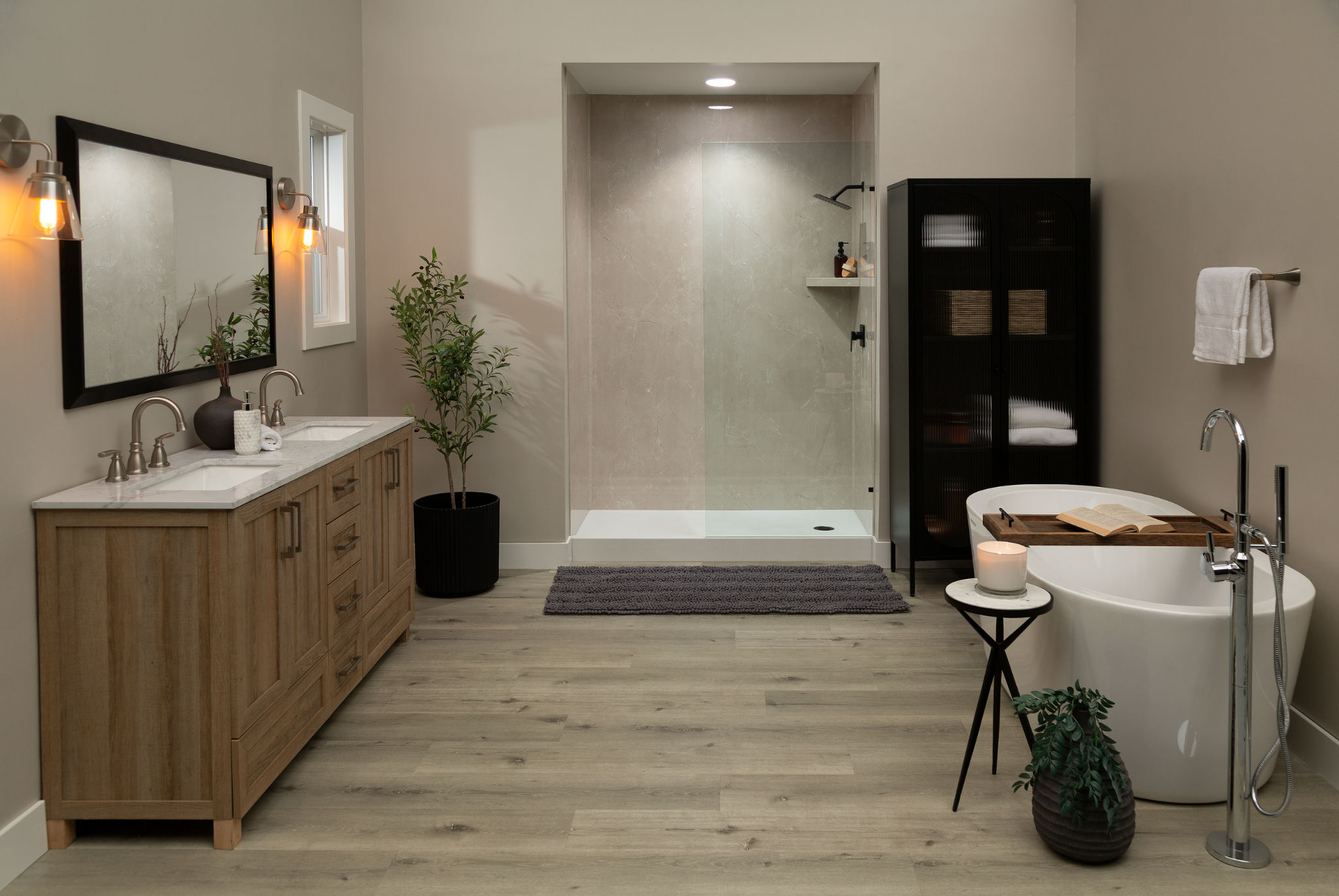 Drift Sand Gloss Shower Wall Kit 36x60x94 | Matteo Kitchens