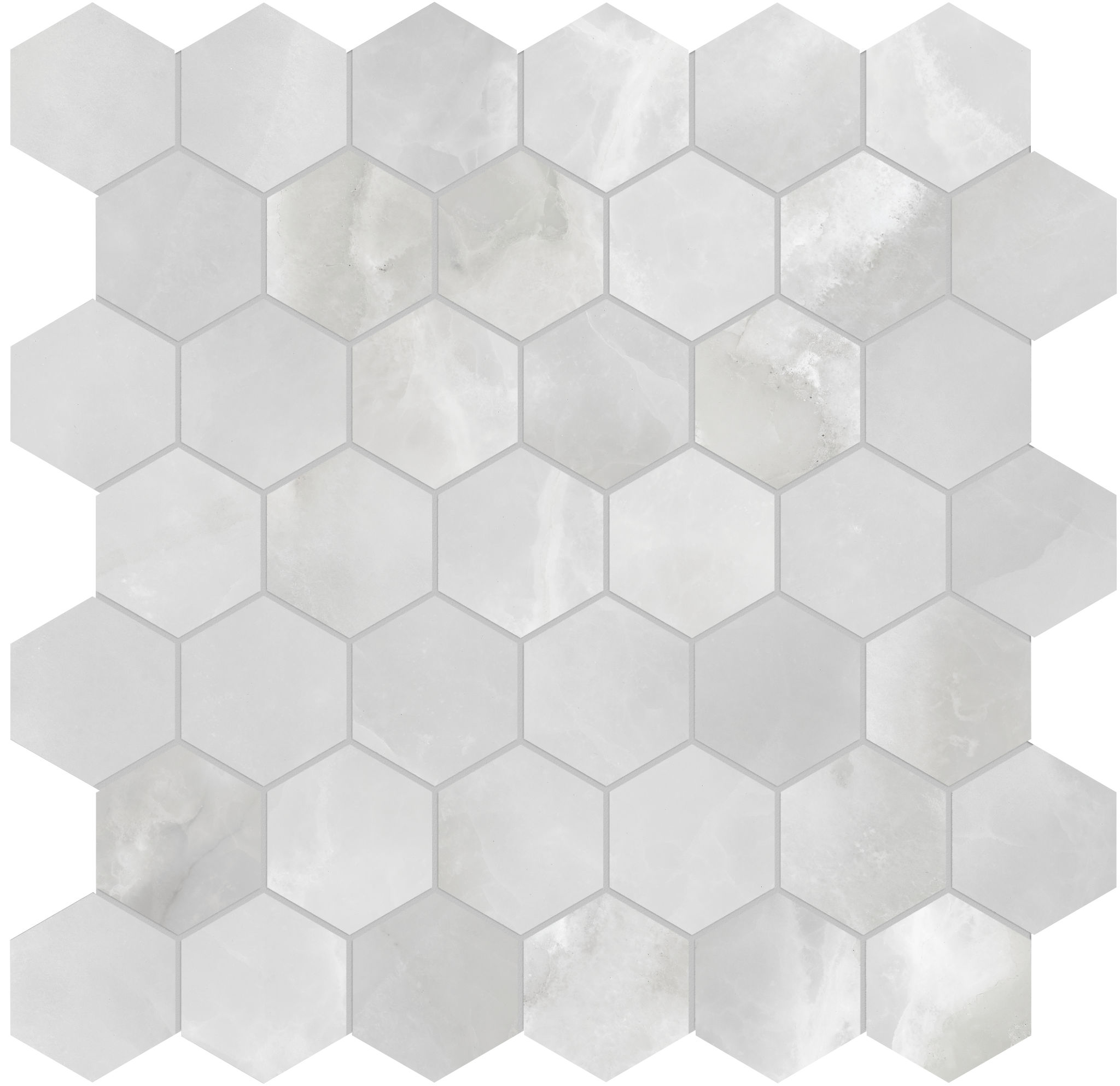 Plata Onyx Crystallo 2 Hexagon Matte | Matteo Kitchens