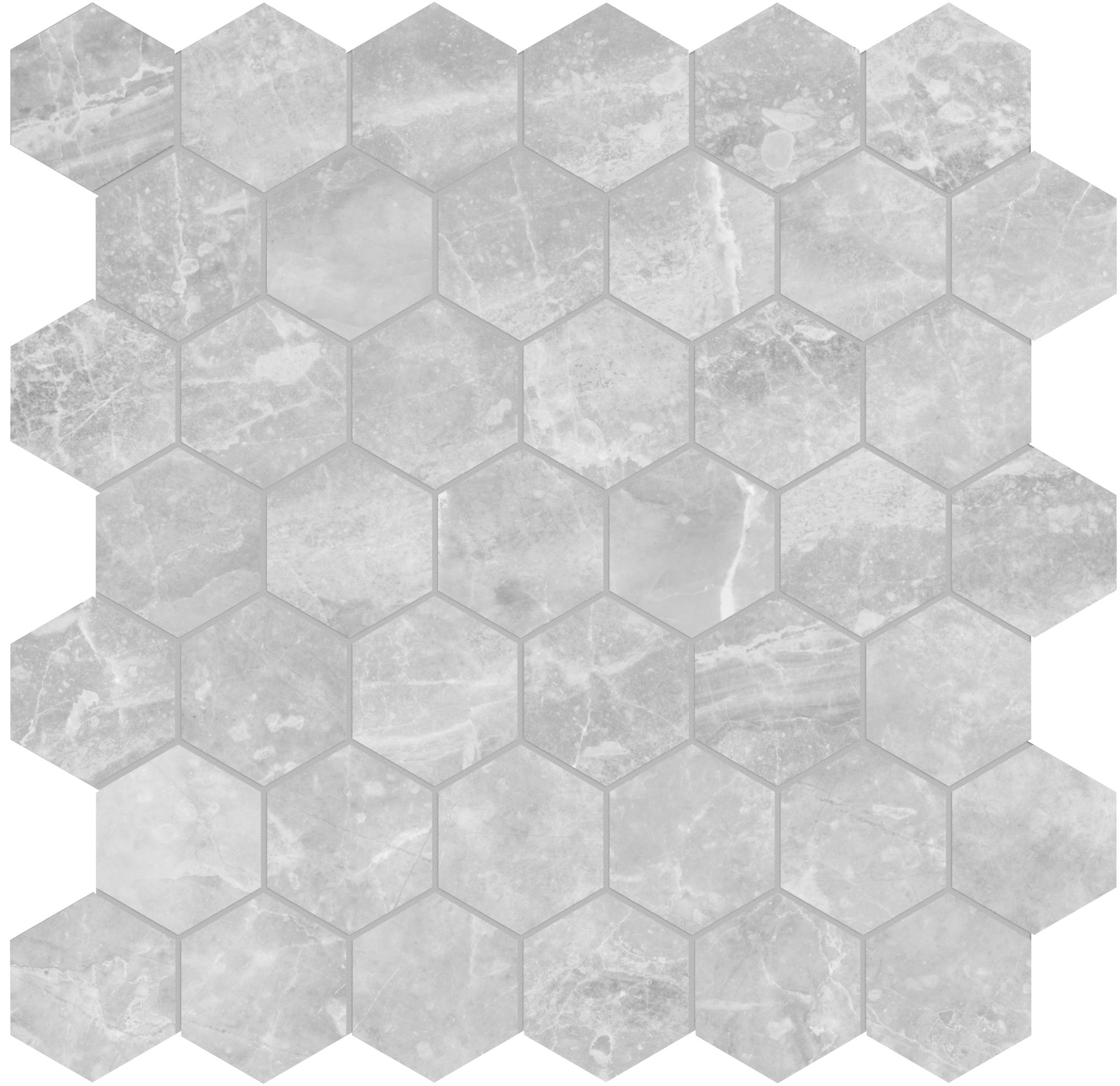 Plata Perla Grigia 2 Hexagon Matte | Matteo Kitchens