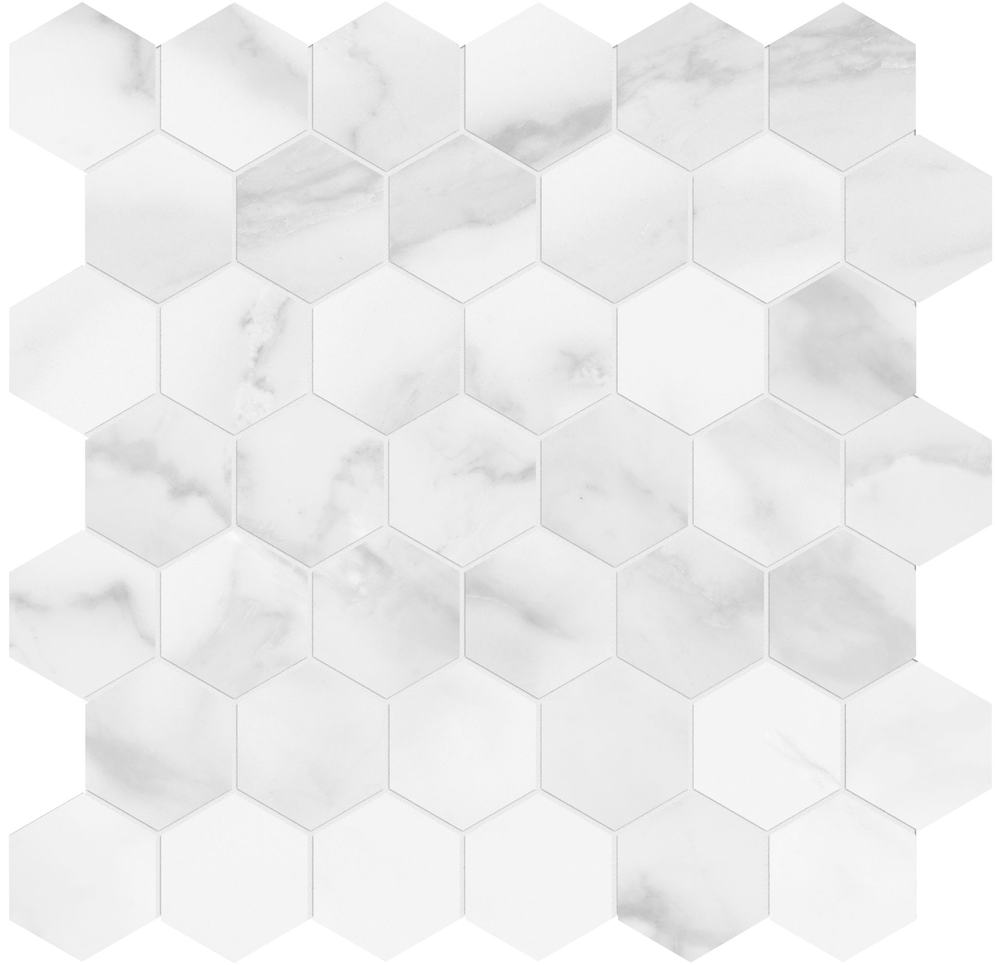 Plata Statuario Brina 2 Hexagon Matte | Matteo Kitchens