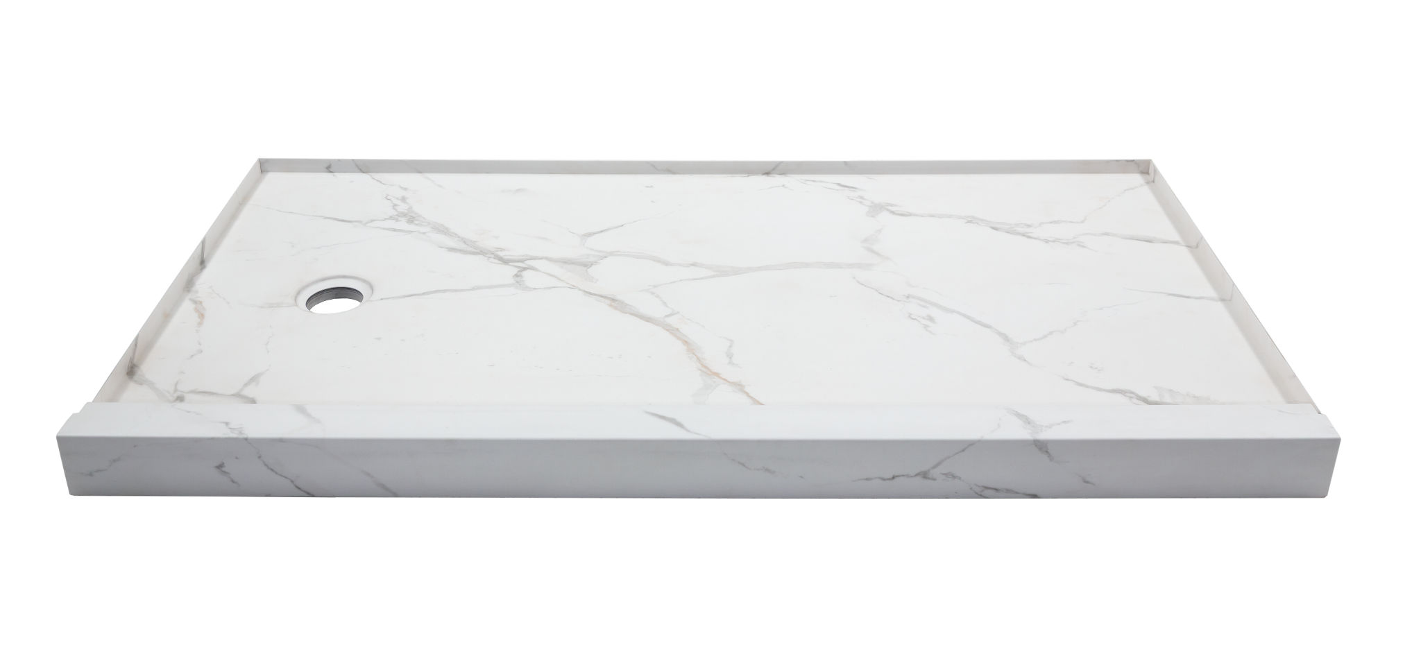 Shower Pan 30x60 Bianco Marble | Matteo Kitchens