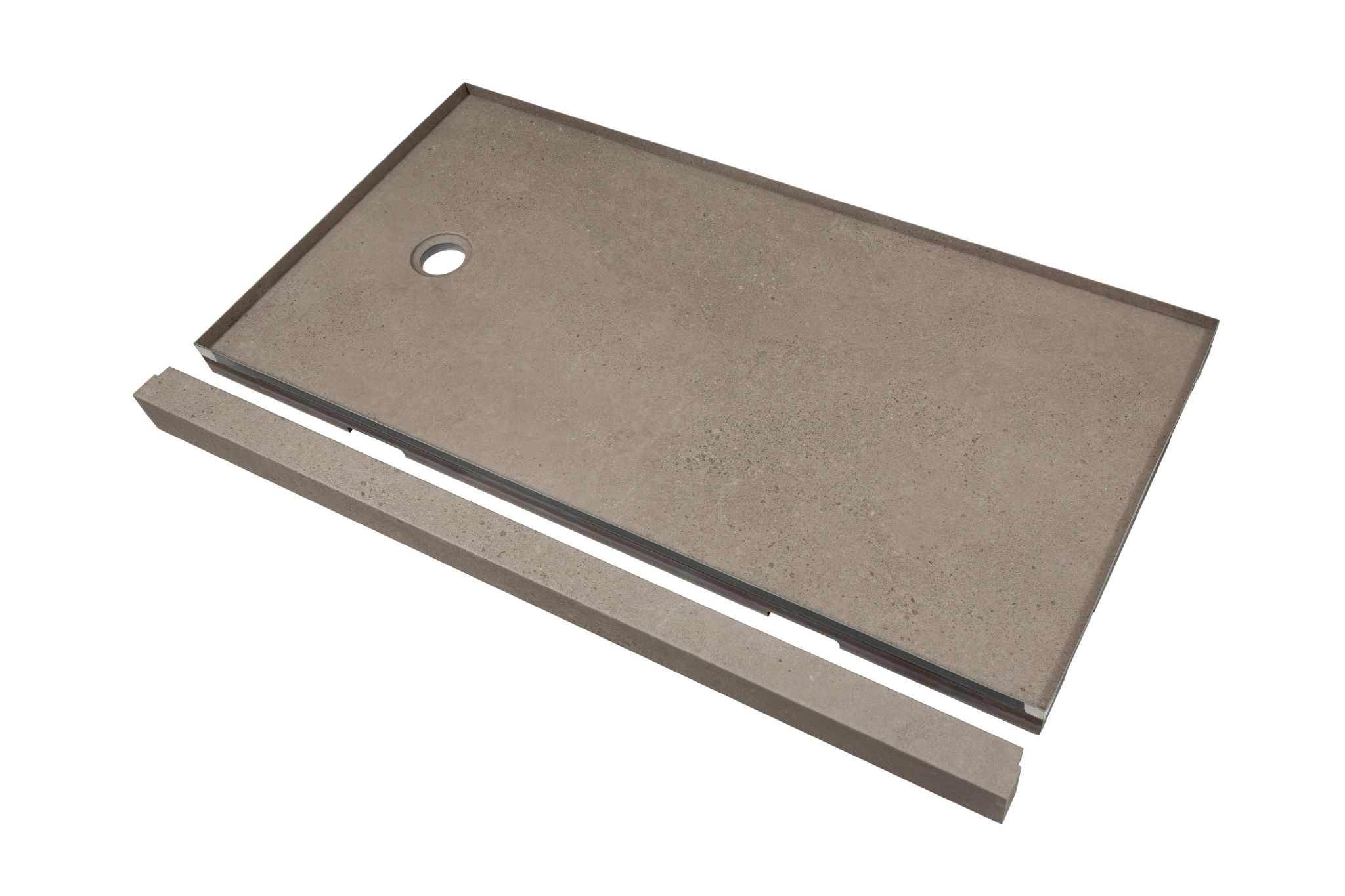 Shower Pan 32x60 Concrete Sand | Matteo Kitchens